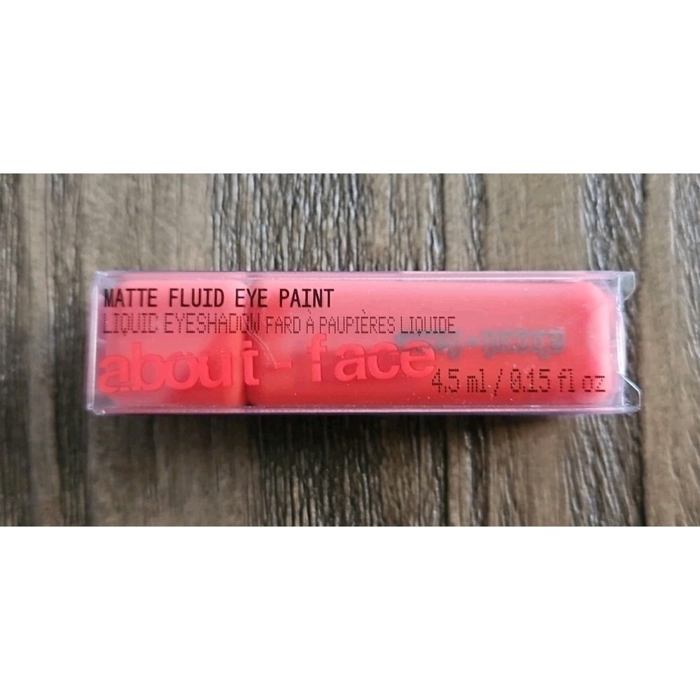 About-Face Matte Fluid Eye Paint Liquid Eyeshadow Marigold 0.15 oz. Full Size